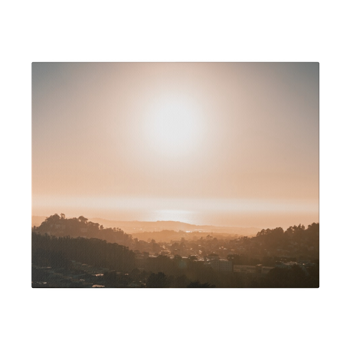 Sunset in Twin Peak view deck in San Francisco California - Image 5