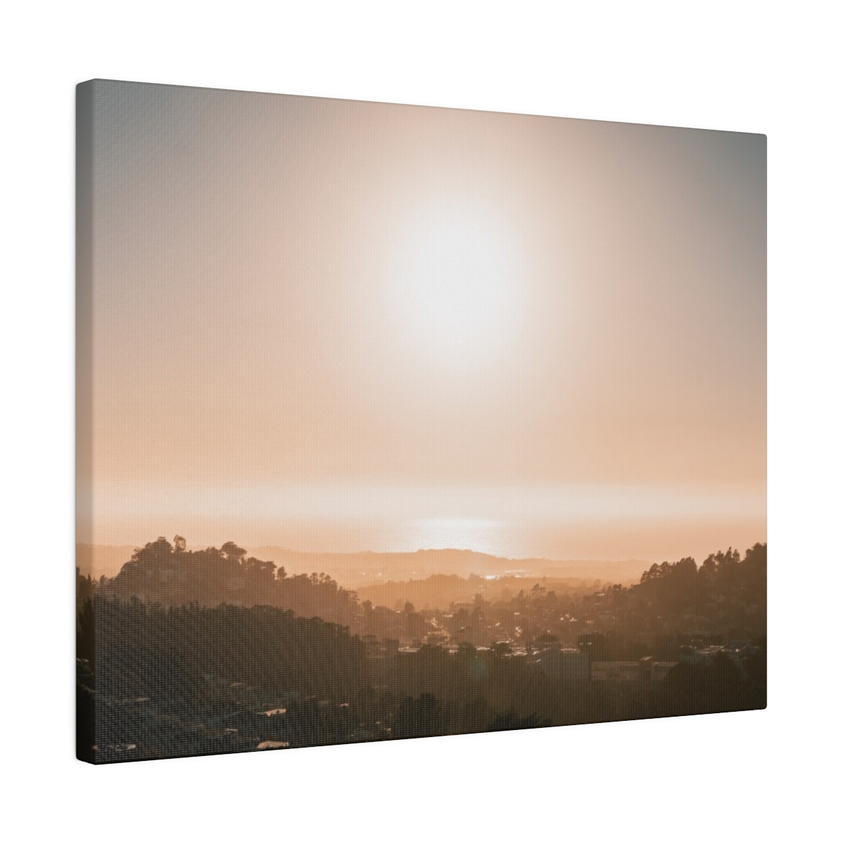 Sunset in Twin Peak view deck in San Francisco California - Image 6