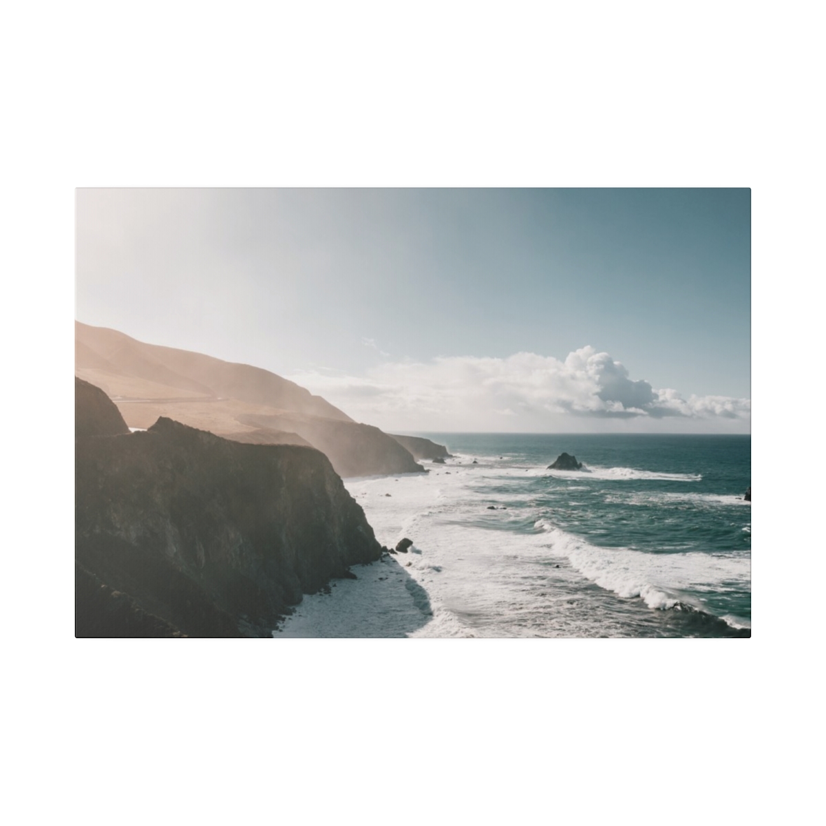 Foggy morning in big sur coast with wave in California image 2 - Image 9