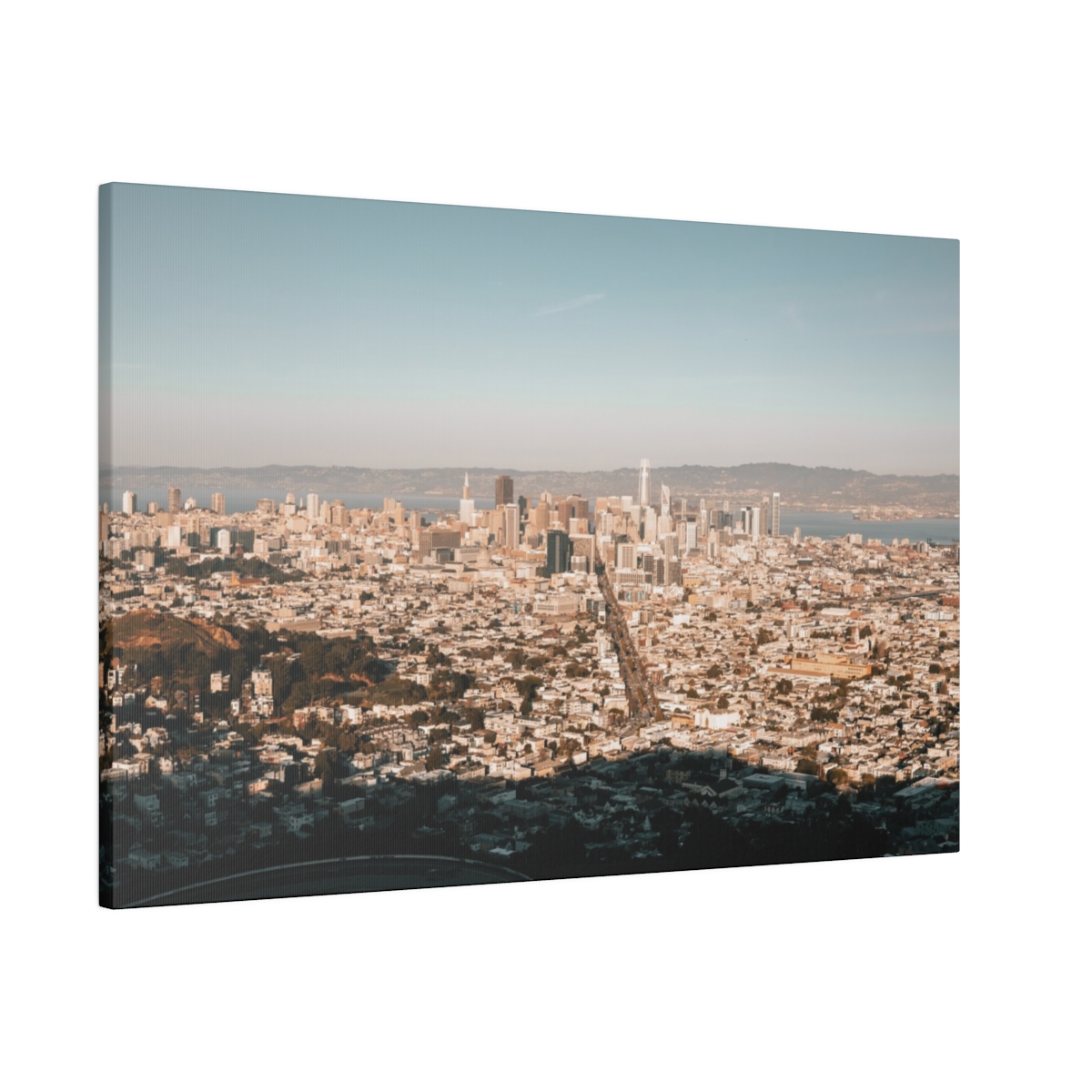 San Francisco California from Twin Peak View deck