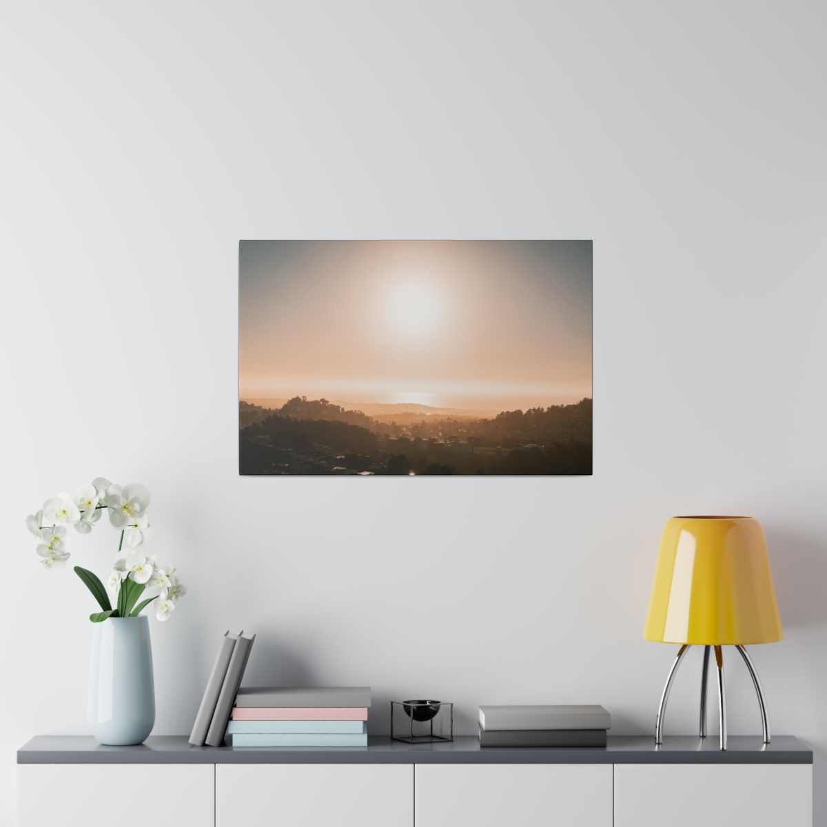 Sunset in Twin Peak view deck in San Francisco California - Image 4