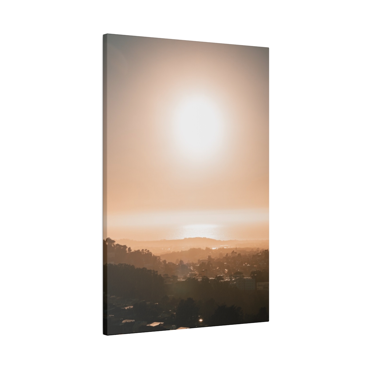 Sunset in Twin Peak view deck in San Francisco California image 2