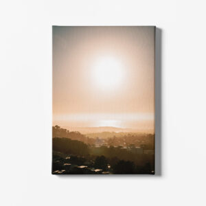 Sunset in Twin Peak view deck in San Francisco California image 2